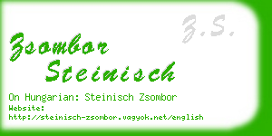 zsombor steinisch business card